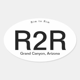 Adesivo Oval Borda do Grand Canyon a orlarar - funcione,