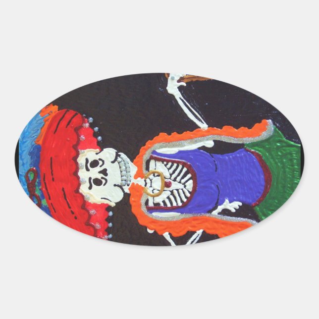 Adesivo Oval Borracha-adesivos-para-choques, avó (Frente)