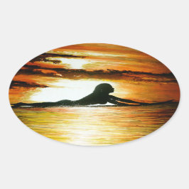 Adesivo Oval Borracha-adesivos para-choques, última chamada