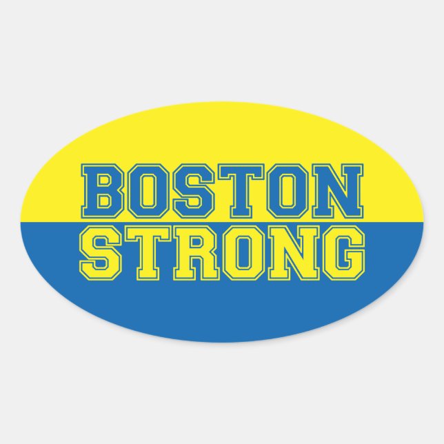 Adesivo Oval Boston Strong (Frente)