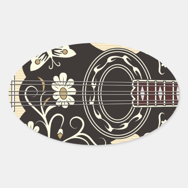 Adesivo Oval Bouzouki (Frente)