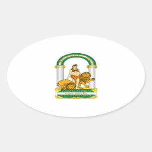 Adesivo Oval Brasão de Andalucia (espanha)