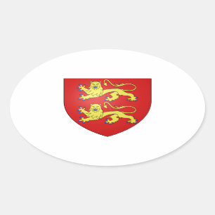 Adesivo Oval Brasão de Normandy (France)