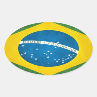 Adesivo Oval brasil