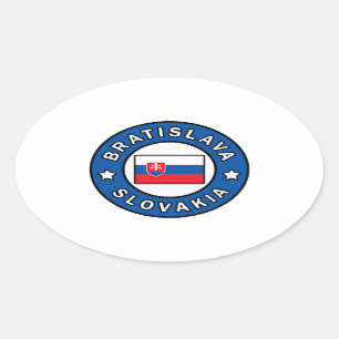 Adesivo Oval Bratislava Eslováquia
