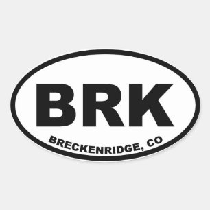 Adesivo Oval Breckenridge BRK
