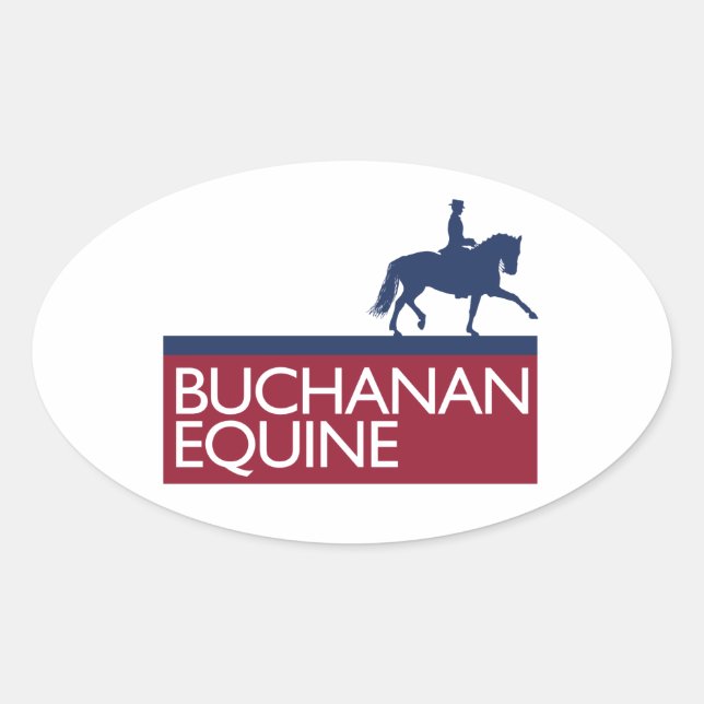 Adesivo Oval Buchanan Equine Sticker (Frente)