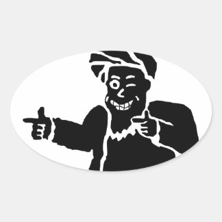 Adesivo Oval Buddy Muj Sticker