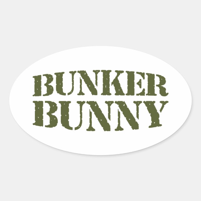 ADESIVO OVAL BUNKER BUNNY (Frente)