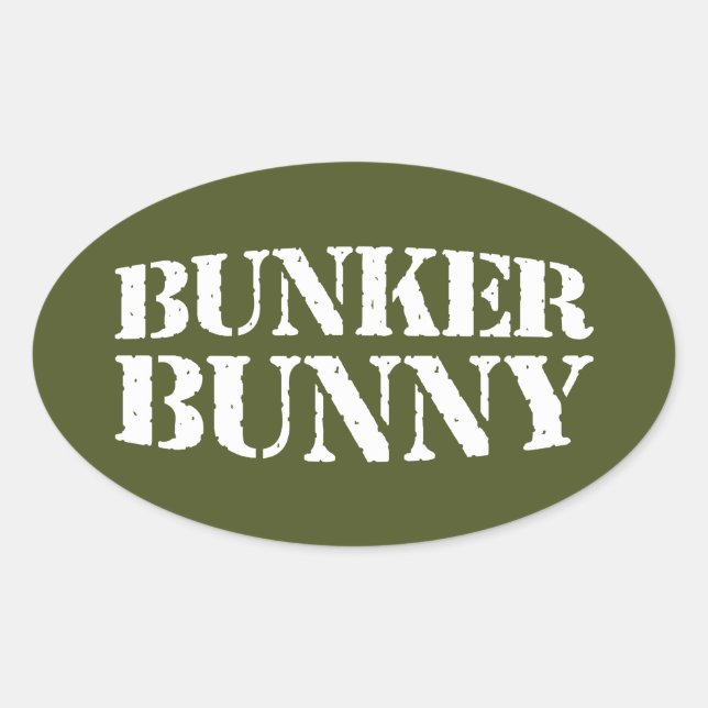 ADESIVO OVAL BUNKER BUNNY (Frente)