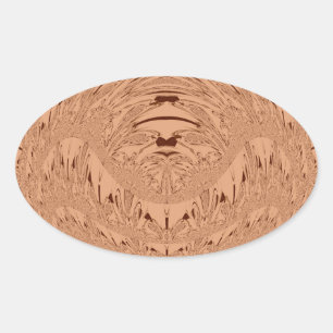 Adesivo Oval Cabeça de leão