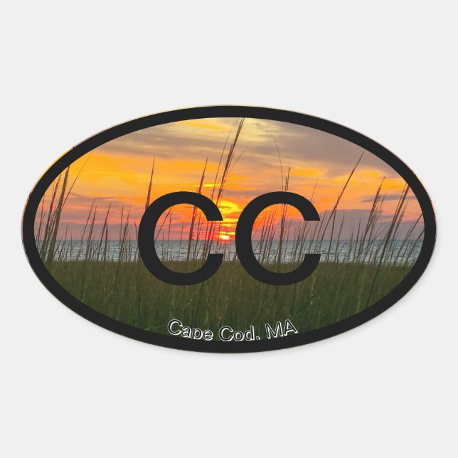 Adesivo Oval Cabo Cod Euro Sticker (Frente)