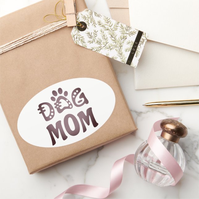 Adesivo Oval Cachorro Mãe (Presentear)