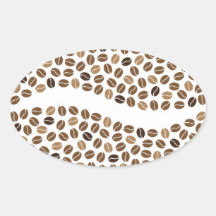 Adesivo Oval café