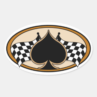 Adesivo Oval Cafe Racer / Motocicleta