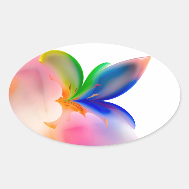 Adesivo Oval Caixa de Presente do Grande Arco (Frente)