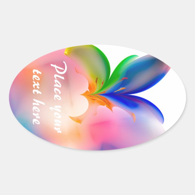 Adesivo Oval Caixa de Presente do Grande Arco (Frente)