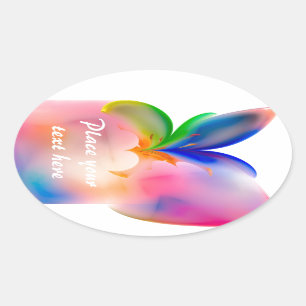 Adesivo Oval Caixa de Presente do Grande Arco