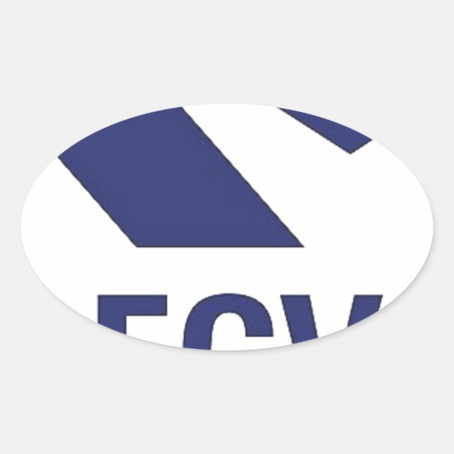 Adesivo Oval Camiseta da FGV (Frente)