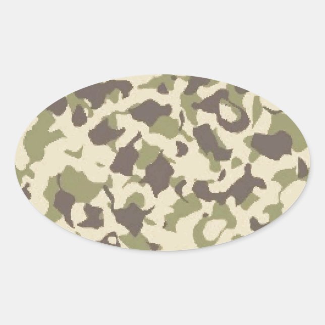 Adesivo Oval Camo Pattern (Frente)