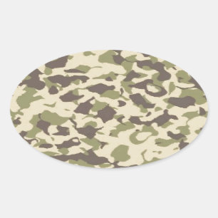 Adesivo Oval Camo Pattern
