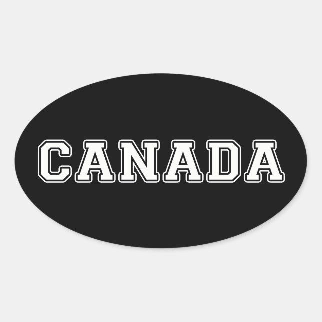 Adesivo Oval Canadá (Frente)