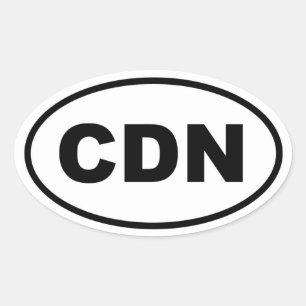 Adesivo Oval Canadá CDN