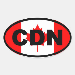 Adesivo Oval Canadá CDN