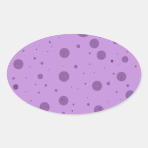 Adesivo Oval Caos do Ponto Roxo