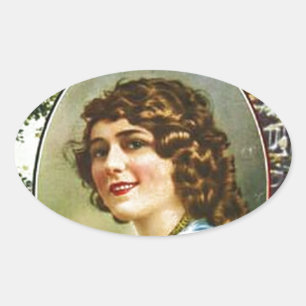 Adesivo Oval capa de revista photoplay pre 1923