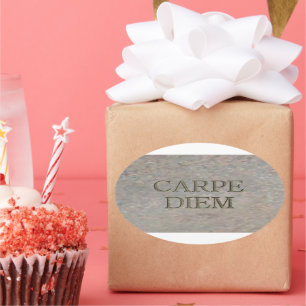 Adesivo Oval Carpe Diem