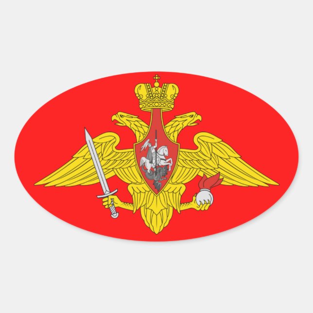 Adesivo Oval Casaco de armas (Frente)