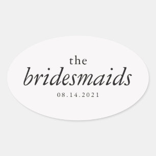 Adesivo Oval Casamento das damas de ponte