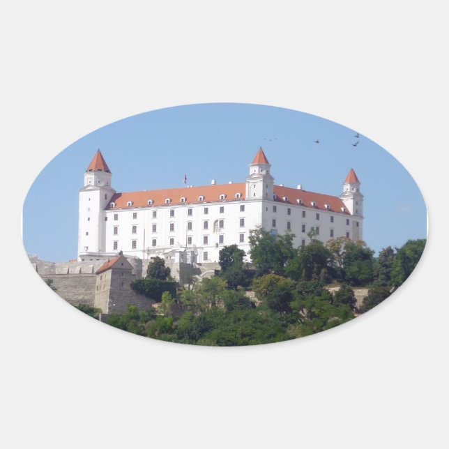 Adesivo Oval castelo bratislava (Frente)