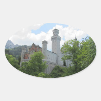 Adesivo Oval Castelo de Neuschwanstein - Alemanha