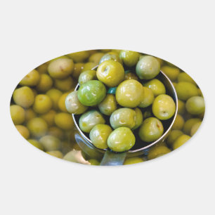 Adesivo Oval Castelvetrano Sweet Green Olives