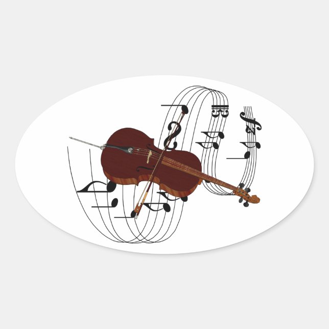 Adesivo Oval Cello (Frente)