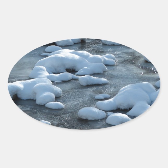 Adesivo Oval Cena Árctica (Frente)