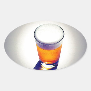 Adesivo Oval Cerveja