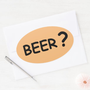 Adesivo Oval Cerveja amantes de cerveja design