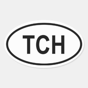 Adesivo Oval Chade "TCH"