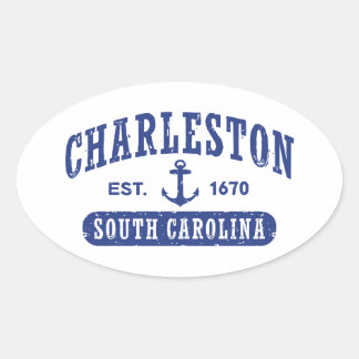 Adesivo Oval Charleston Carolina do Sul
