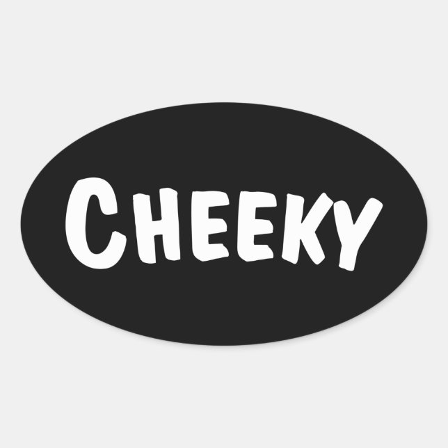Adesivo Oval Cheeky (Frente)