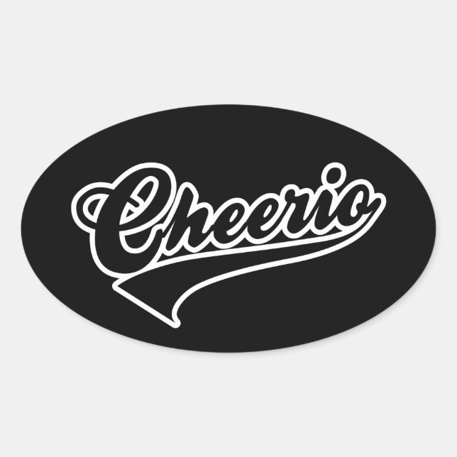 Adesivo Oval Cheerio Oval Sticker (Frente)