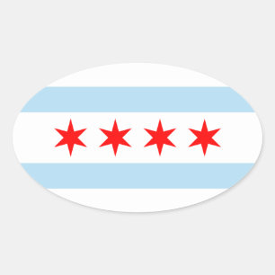 Adesivo Oval Chicago