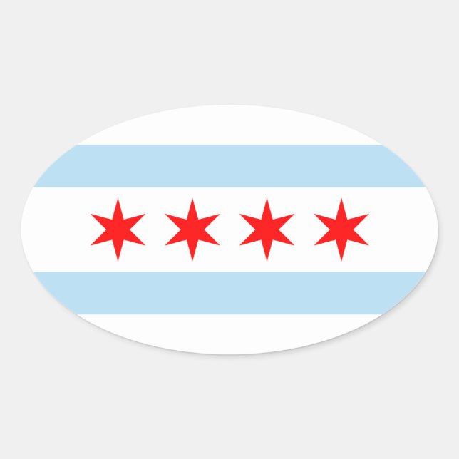 Adesivo Oval Chicago (Frente)