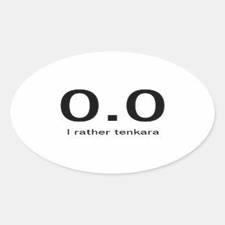 Adesivo Oval chupa corridas - tenkara