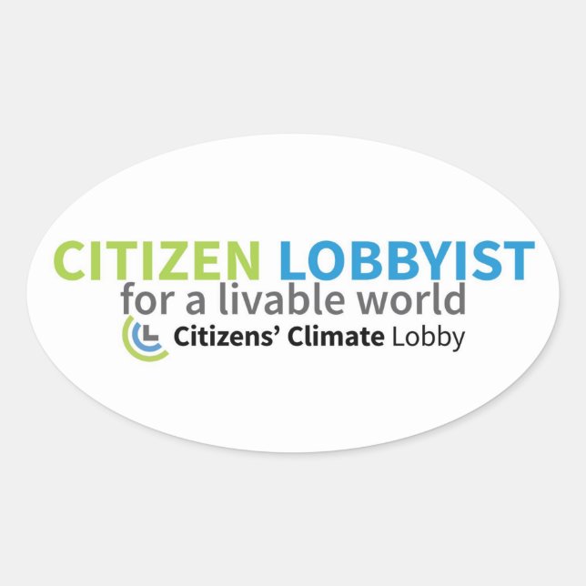 Adesivo Oval Cidadão Lobbyist Sticker (Frente)