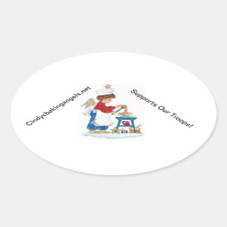 Adesivo Oval Cindy's Baking Angels Stickers!
