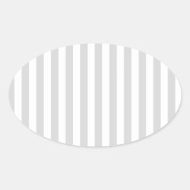 Adesivo Oval Cinzas claras e tiras brancas